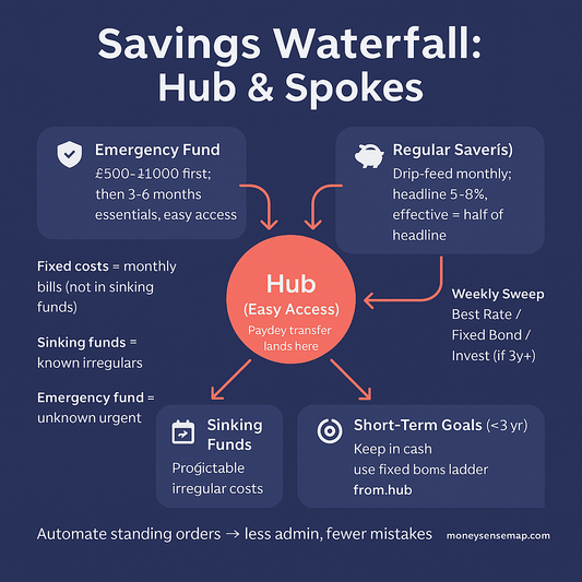 The Savings Waterfall (UK): The Simple Order That Actually Works