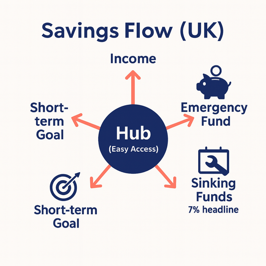 Best Places to Keep Cash in the UK (2025): Emergency Funds, Sinking Funds & Regular Savers